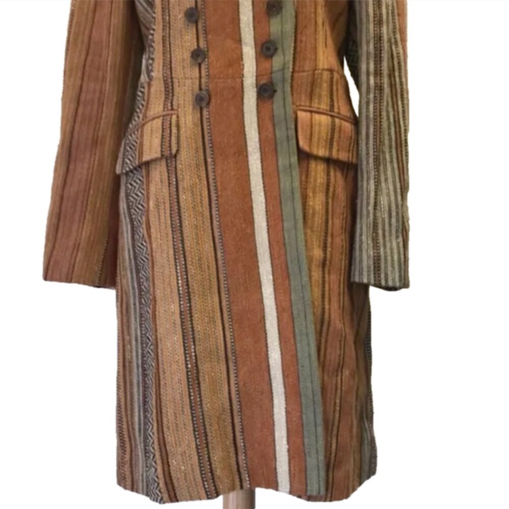 Archival Ralph Lauren SS18 Desert Explorer Military Double Breasted Woven Coat - Picture 5 of 15